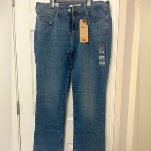 Levi 505 Straight Leg Jeans Size 14 Short